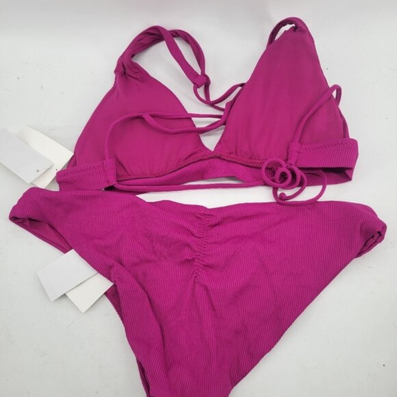 Becca Magenta Bikini Set Size Large - Picture 10 of 11